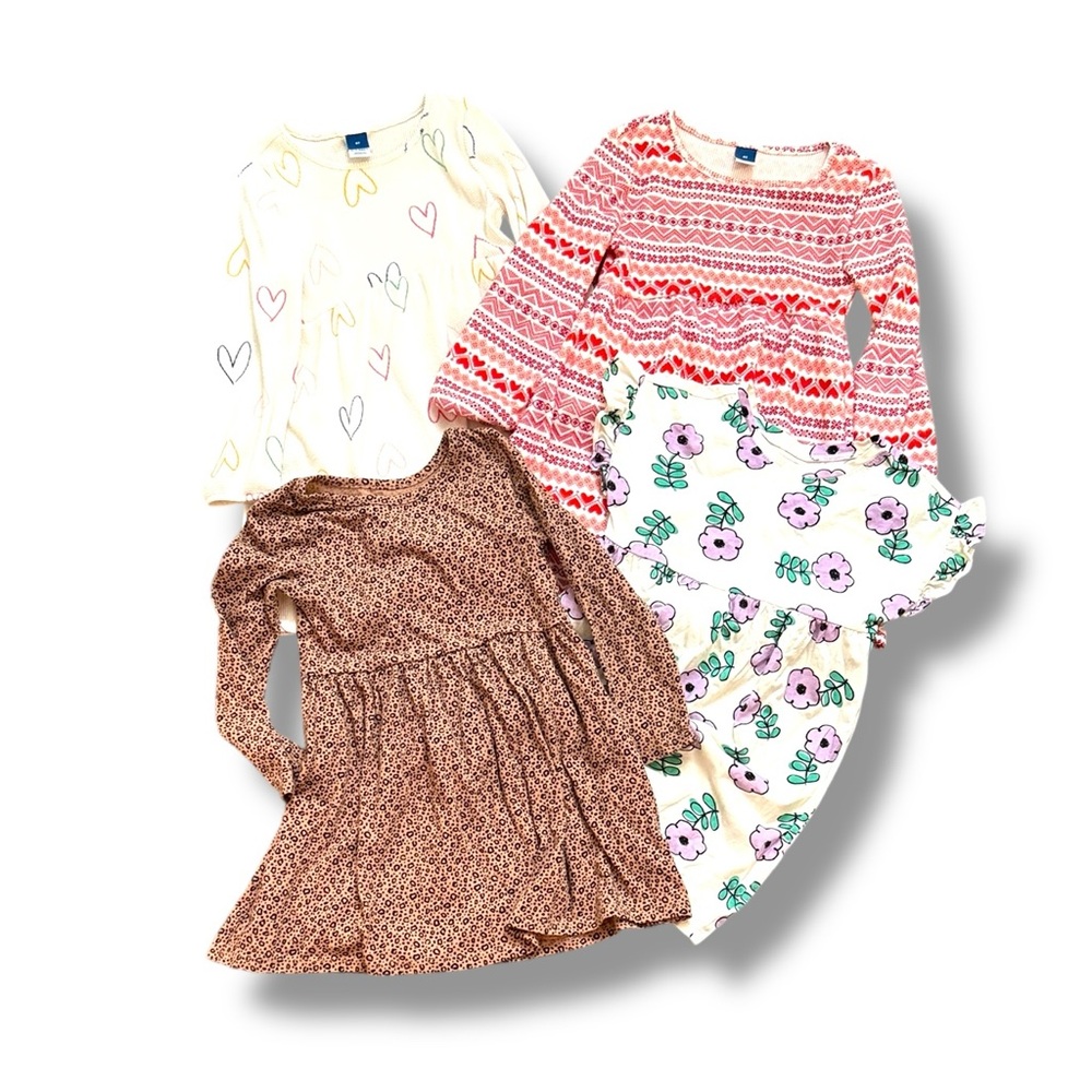 Old Navy & Cat & Jack Toddler Girl Dresses Bundle‎ Size 4T – 4-Pack
